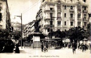 2837- Alger - Place Bugeaud et Rue d'Isly